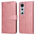 For Huawei nova 12 Pro Classic Calf Texture Flip Leather Phone Case(Rose Gold)