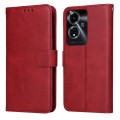 For OPPO A59 5G / A2m Classic Calf Texture Flip Leather Phone Case(Red)