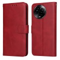 For Realme C67 5G Global / 11 5G Taiwan Version Classic Calf Texture Flip Leather Phone Case(Red)