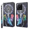 For Xiaomi 13T Pro 3D Painted Pattern Leather Phone Case(Colorful Dreamcatcher)