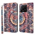 For Xiaomi 13T Pro 3D Painted Pattern Leather Phone Case(Colorful Mandala)