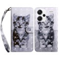 For Xiaomi Redmi Note 13 Pro+ 3D Painted Pattern Leather Phone Case(Smile Cat)