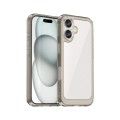 For iPhone 16 Pro Max Colorful Series Acrylic + TPU Phone Case(Transparent Grey)