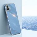 For Samsung Galaxy A05 XINLI Straight Edge 6D Electroplate TPU Phone Case(Celestial Blue)