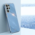 For Samsung Galaxy S24 Ultra 5G XINLI Straight Edge 6D Electroplate TPU Phone Case(Celestial Blue)