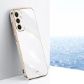 For Samsung Galaxy A35 5G XINLI Straight Edge 6D Electroplate TPU Phone Case(White)