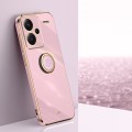 For Xiaomi Redmi Note 13 Pro+ XINLI Straight Edge 6D Electroplate TPU Phone Case with Ring Holder(C