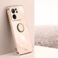 For Xiaomi Redmi K60 Ultra / Mi 13T XINLI Straight Edge 6D Electroplate TPU Phone Case with Ring Hol