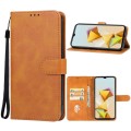 For ZTE Blade A73 5G Leather Phone Case(Brown)