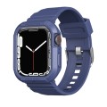 Carbon Fiber TPU Integrated Watch Band For Apple Watch 4 40mm(Blue)