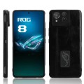 For Asus ROG Phone 8/ROG Phone 8 Pro Cow Pattern Sewing Skin PC + PU + TPU Phone Case(Black)