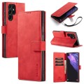 For Samsung Galaxy S23 Ultra 5G DG.MING Retro Oil Edge Flip Leather Phone Case(Red)