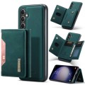 For Samsung Galaxy S23 FE 5G DG.MING M2 Series 3-Fold Multi Card Bag + Magnetic Phone Case(Green)