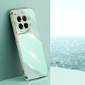 For OnePlus 12 XINLI Straight Edge 6D Electroplate TPU Phone Case(Mint Green)