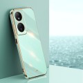 For Honor Play 50 Plus 5G XINLI Straight Edge 6D Electroplate TPU Phone Case(Mint Green)