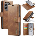 For OnePlus 12 DG.MING Crazy Horse Texture Detachable Magnetic Leather Case(Brown)