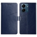 For Xiaomi Redmi 13C 4G Y-shaped Pattern Flip Leather Phone Case(Blue)