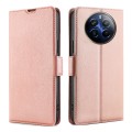 For Realme 12 Pro 5G Ultra-thin Voltage Side Buckle Horizontal Flip Leather Phone Case(Rose Gold)