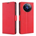 For Realme 12 Pro 5G Ultra-thin Voltage Side Buckle Horizontal Flip Leather Phone Case(Red)