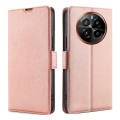 For Realme GT5 Pro 5G Ultra-thin Voltage Side Buckle Horizontal Flip Leather Phone Case(Rose Gold)