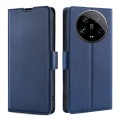 For Xiaomi 14 Ultra 5G Ultra-thin Voltage Side Buckle Horizontal Flip Leather Phone Case(Blue)