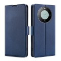 For Huawei Mate 60 Ultra-thin Voltage Side Buckle Horizontal Flip Leather Phone Case(Blue)