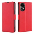 For Huawei nova 12 5G Ultra-thin Voltage Side Buckle Horizontal Flip Leather Phone Case(Red)