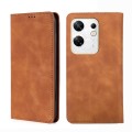 For Infinix Zero 30 4G Skin Feel Magnetic Leather Phone Case(Light Brown)