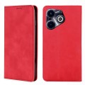 For Infinix Hot 40i Skin Feel Magnetic Leather Phone Case(Red)