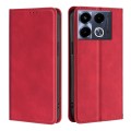 For Infinix Note 40 4G Skin Feel Magnetic Leather Phone Case(Red)