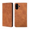 For Tecno Pova Neo 3 Skin Feel Magnetic Leather Phone Case(Light Brown)