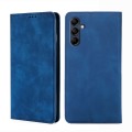 For Samsung Galaxy M14 5G Skin Feel Magnetic Leather Phone Case(Blue)