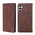 For Samsung Galaxy A05s 4G Skin Feel Magnetic Leather Phone Case(Dark Brown)