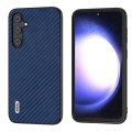 For Samsung Galaxy S23 FE 5G ABEEL Carbon Fiber Texture Protective Phone Case(Dark Blue)