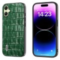 For Samsung Galaxy A05 ABEEL Crocodile Texture Genuine Leather Phone Case(Green)