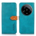 For Xiaomi 14 Ultra KHAZNEH Cowhide Texture Flip Leather Phone Case(Blue)
