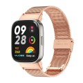 For Redmi Watch 3 Mijobs Milan Buckle Metal Watch Band(Rose Gold)