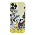 For iPhone 15 Pro Oil Painting Pattern Glossy PC Phone Case(Horse Riding)