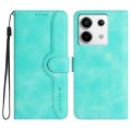 For Xiaomi Redmi Note 13 Pro 4G Heart Pattern Skin Feel Leather Phone Case(Light Blue)