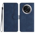 For Xiaomi Redmi A3 Pro Heart Pattern Skin Feel Leather Phone Case(Royal Blue)