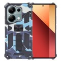 For Xiaomi Redmi Note 13 Pro 4G Camouflage Armor Kickstand TPU + PC Magnetic Phone Case(Light Blue)