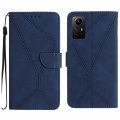 For Xiaomi Redmi Note 12S Stitching Embossed Leather Phone Case(Blue)