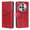 For OPPO Find X7 Ultra 5G Geometric Stitching Leather Phone Case(Red)