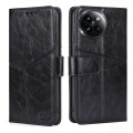 For Xiaomi Civi 4 Pro Geometric Stitching Leather Phone Case(Black)