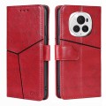 For Honor Magic6 Pro Geometric Stitching Leather Phone Case(Red)