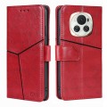 For Honor Magic6 Geometric Stitching Leather Phone Case(Red)
