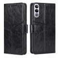 For OnePlus Ace 3V 5G Geometric Stitching Leather Phone Case(Black)