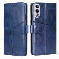 For OnePlus Ace 3V 5G Geometric Stitching Leather Phone Case(Blue)