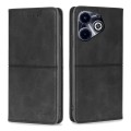 For Infinix Hot 40i Cow Texture Magnetic Leather Phone Case(Black)