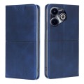 For Infinix Hot 40i Cow Texture Magnetic Leather Phone Case(Blue)